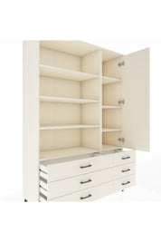 Hyperion Dolap 8 Raflı 6 Çekmeceli Tek Kapaklı  132x44x195 Aytaşı-Aytaşı/Aytaşı