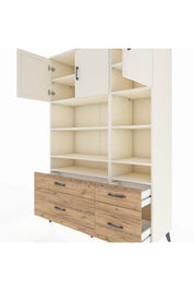 Hyperion Dolap 10 Raflı 4 Çekmeceli 3 Kapaklı 132x44x195 Aytaşı-Aytaşı/Çam