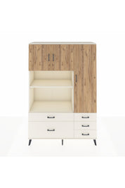 Hyperion Dolap 7 Raflı 5 Çekmeceli 3 Kapaklı 132x44x195 Aytaşı-Çam/Aytaşı