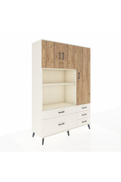 Hyperion Dolap 7 Raflı 5 Çekmeceli 3 Kapaklı 132x44x195 Aytaşı-Çam/Aytaşı