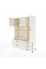 Hyperion Dolap 7 Raflı 5 Çekmeceli 3 Kapaklı 132x44x195 Aytaşı-Aytaşı/Aytaşı