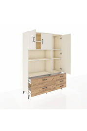 Hyperion Dolap 7 Raflı 5 Çekmeceli 3 Kapaklı 132x44x195 Aytaşı-Aytaşı/Çam