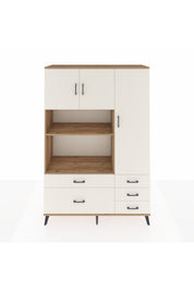 Hyperion Dolap 7 Raflı 5 Çekmeceli 3 Kapaklı 132x44x195 Çam-Aytaşı/Aytaşı