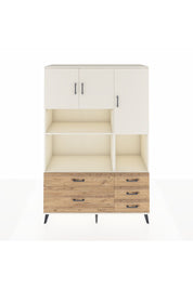 Hyperion Dolap 8 Raflı 5 Çekmeceli 3 Kapaklı 132x44x195 Aytaşı-Aytaşı/Çam