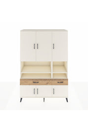 Hyperion Dolap 8 Raflı 2 Çekmeceli 6 Kapaklı 132x44x195 Aytaşı-Aytaşı/Çam