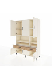 Hyperion Dolap 8 Raflı 2 Çekmeceli 6 Kapaklı 132x44x195 Aytaşı-Aytaşı/Çam