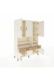 Hyperion Dolap 8 Raflı 2 Çekmeceli 6 Kapaklı 132x44x195 Aytaşı-Aytaşı/Çam