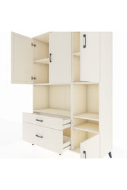 Hyperion Dolap 7 Raflı 2 Çekmeceli 4 Kapaklı 132x44x195 Aytaşı-Aytaşı/Aytaşı