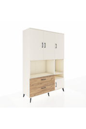 Hyperion Dolap 7 Raflı 2 Çekmeceli 4 Kapaklı 132x44x195 Aytaşı-Aytaşı/Çam