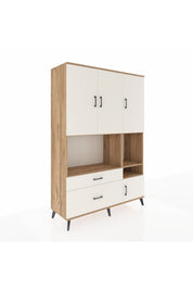 Hyperion Dolap 7 Raflı 2 Çekmeceli 4 Kapaklı 132x44x195 Çam-Aytaşı/Aytaşı