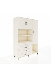 Hyperion Dolap 8 Raflı 4 Çekmeceli 3 Kapaklı 132x44x195 Aytaşı-Aytaşı/Aytaşı