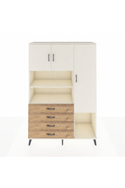 Hyperion Dolap 8 Raflı 4 Çekmeceli 3 Kapaklı 132x44x195 Aytaşı-Aytaşı/Çam