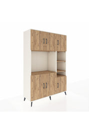 Hyperion Dolap 10 Raflı 6 Kapaklı 132x44x195 Aytaşı-Çam/Çam