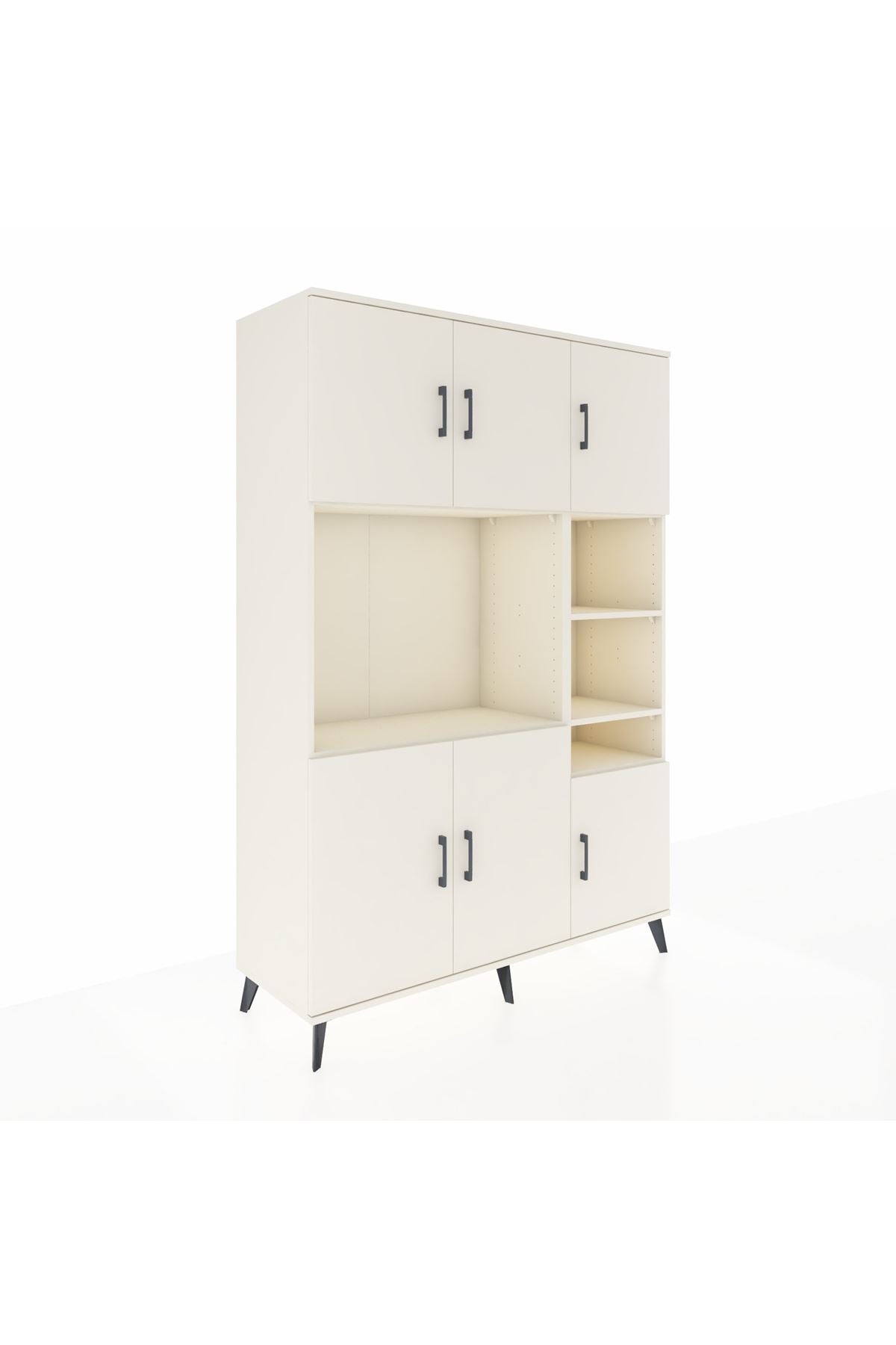 Hyperion Dolap 10 Raflı 6 Kapaklı 132x44x195 Aytaşı-Aytaşı/Aytaşı