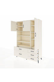 Hyperion Dolap 9 Raflı 5 Çekmeceli 3 Kapaklı 132x44x195 Aytaşı-Aytaşı/Aytaşı