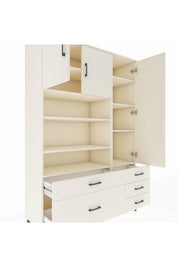 Hyperion Dolap 9 Raflı 5 Çekmeceli 3 Kapaklı 132x44x195 Aytaşı-Aytaşı/Aytaşı