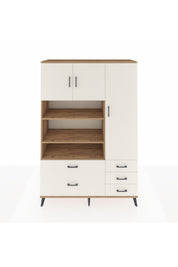 Hyperion Dolap 9 Raflı 5 Çekmeceli 3 Kapaklı 132x44x195 Çam-Aytaşı/Aytaşı