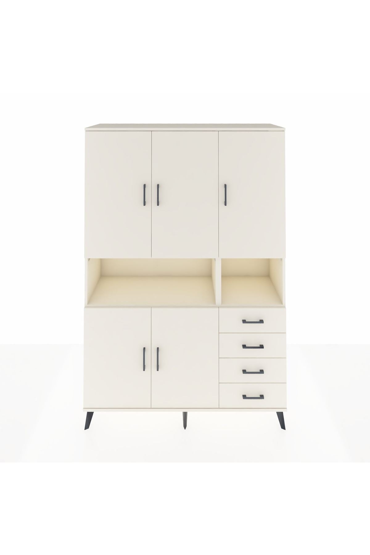 Hyperion Dolap 7 Raflı 4 Çekmeceli 5 Kapaklı 132x44x195 Aytaşı-Aytaşı/Aytaşı