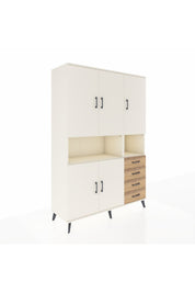 Hyperion Dolap 7 Raflı 4 Çekmeceli 5 Kapaklı 132x44x195 Aytaşı-Aytaşı/Çam