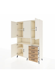 Hyperion Dolap 7 Raflı 4 Çekmeceli 5 Kapaklı 132x44x195 Aytaşı-Aytaşı/Çam