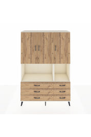 Hyperion Dolap 6 Raflı 6 Çekmeceli 3 Kapaklı 132x44x195 Aytaşı-Çam/Çam