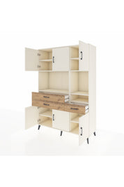 Hyperion Dolap 9 Raflı 3 Çekmeceli 6 Kapaklı 132x44x195 Aytaşı-Aytaşı/Çam