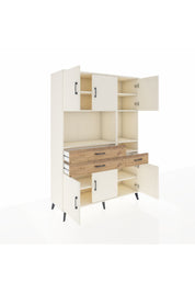 Hyperion Dolap 9 Raflı 3 Çekmeceli 6 Kapaklı 132x44x195 Aytaşı-Aytaşı/Çam