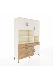 Hyperion Dolap 9 Raflı 4 Çekmeceli 4 Kapaklı 132x44x195 Aytaşı-Aytaşı/Çam