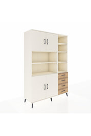 Hyperion Dolap 9 Raflı 4 Çekmeceli 4 Kapaklı 132x44x195 Aytaşı-Aytaşı/Çam