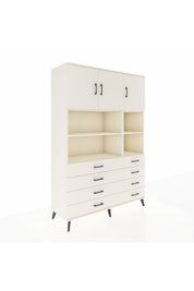 Hyperion Dolap 8 Raflı 8 Çekmeceli 3 Kapaklı 132x44x195 Aytaşı-Aytaşı/Aytaşı