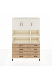 Hyperion Dolap 8 Raflı 8 Çekmeceli 3 Kapaklı 132x44x195 Aytaşı-Aytaşı/Çam