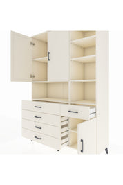 Hyperion Dolap 8 Raflı 5 Çekmeceli 3 Kapaklı 132x44x195 Aytaşı-Aytaşı/Aytaşı