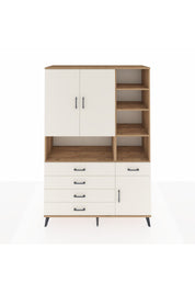 Hyperion Dolap 8 Raflı 5 Çekmeceli 3 Kapaklı 132x44x195 Çam-Aytaşı/Aytaşı