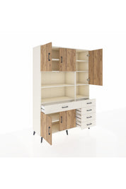 Hyperion Dolap 9 Raflı 5 Çekmeceli 5 Kapaklı 132x44x195 Aytaşı-Çam/Aytaşı