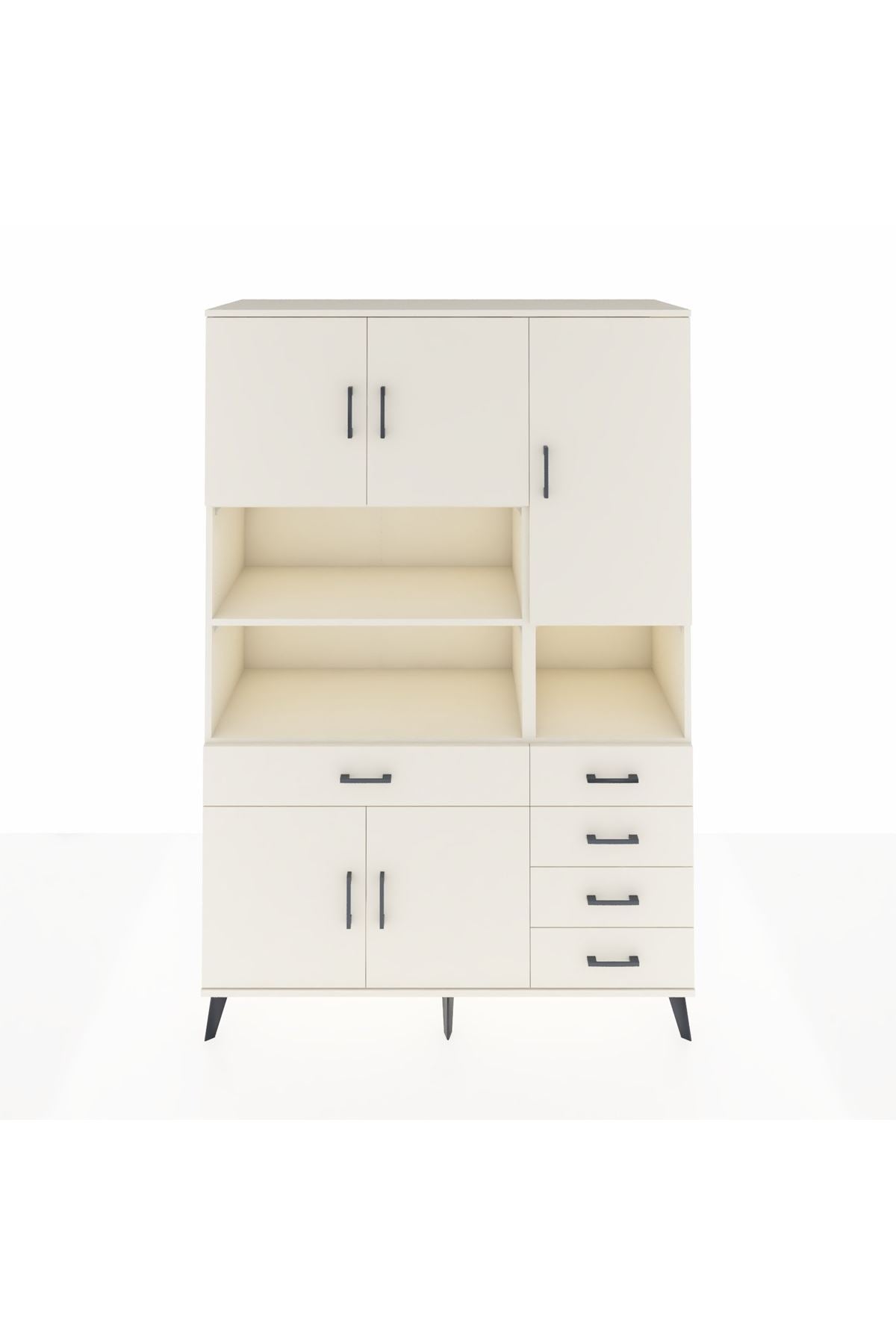 Hyperion Dolap 9 Raflı 5 Çekmeceli 5 Kapaklı 132x44x195 Aytaşı-Aytaşı/Aytaşı