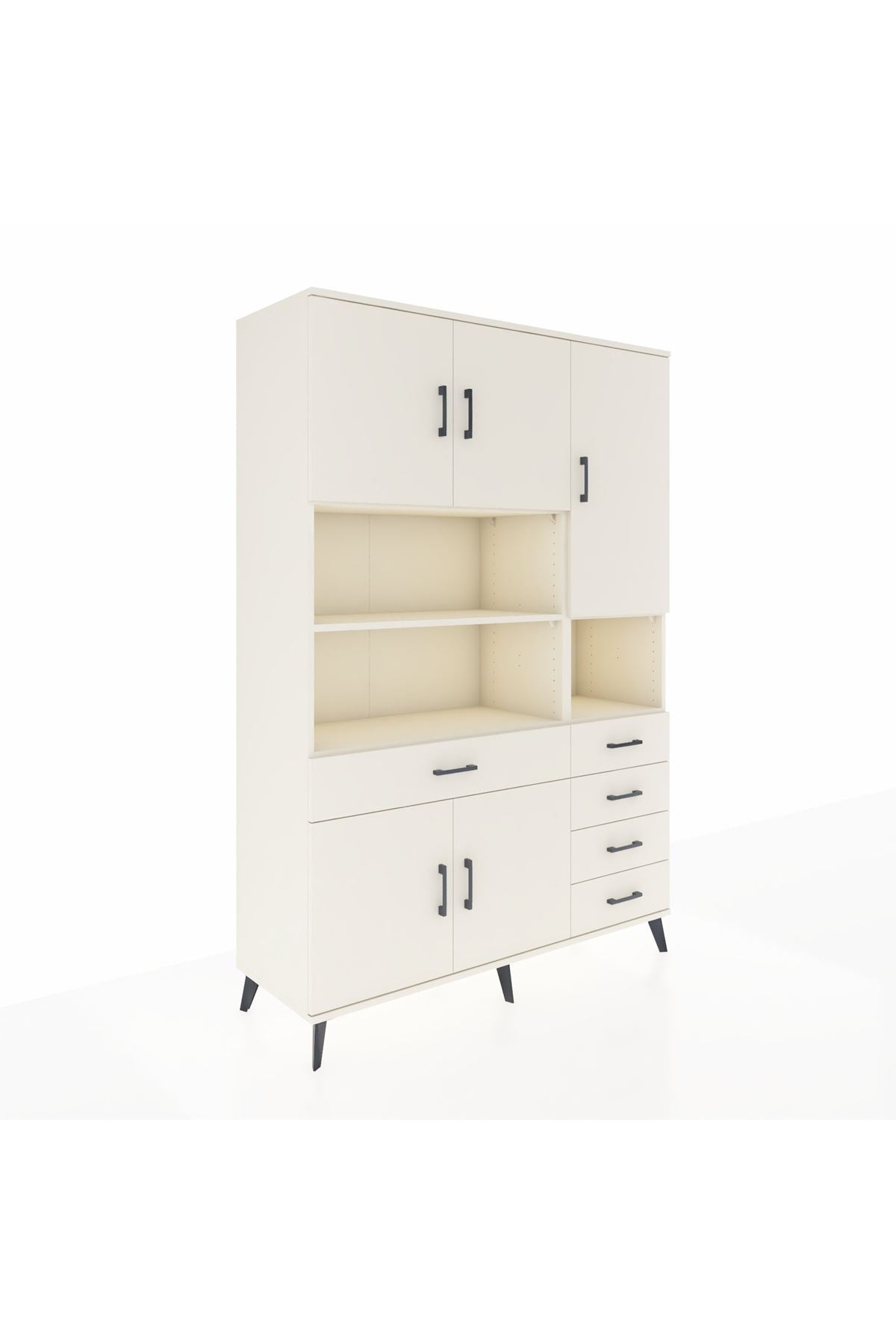 Hyperion Dolap 9 Raflı 5 Çekmeceli 5 Kapaklı 132x44x195 Aytaşı-Aytaşı/Aytaşı