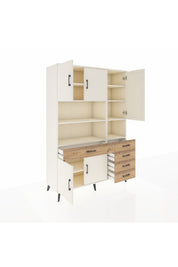 Hyperion Dolap 9 Raflı 5 Çekmeceli 5 Kapaklı 132x44x195 Aytaşı-Aytaşı/Çam