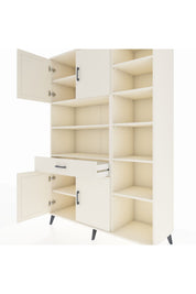 Hyperion Dolap 10 Raflı Tek Çekmeceli 4 Kapaklı 132x44x195 Aytaşı-Aytaşı/Aytaşı