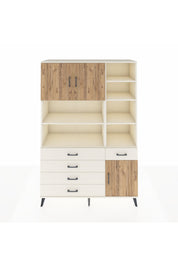 Hyperion Dolap 9 Raflı 5 Çekmeceli 3 Kapaklı 132x44x195 Aytaşı-Çam/Aytaşı