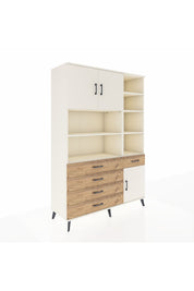 Hyperion Dolap 9 Raflı 5 Çekmeceli 3 Kapaklı 132x44x195 Aytaşı-Aytaşı/Çam