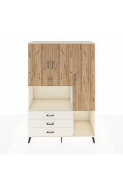 Hyperion Dolap 6 Raflı 3 Çekmeceli 3 Kapaklı 132x44x195 Aytaşı-Çam/Aytaşı