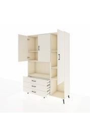 Hyperion Dolap 6 Raflı 3 Çekmeceli 3 Kapaklı 132x44x195 Aytaşı-Aytaşı/Aytaşı