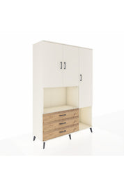 Hyperion Dolap 6 Raflı 3 Çekmeceli 3 Kapaklı 132x44x195 Aytaşı-Aytaşı/Çam