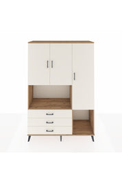 Hyperion Dolap 6 Raflı 3 Çekmeceli 3 Kapaklı 132x44x195 Çam-Aytaşı/Aytaşı