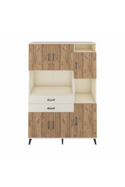 Hyperion Dolap 9 Raflı 2 Çekmeceli 6 Kapaklı 132x44x195 Aytaşı-Çam/Aytaşı