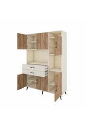 Hyperion Dolap 9 Raflı 2 Çekmeceli 6 Kapaklı 132x44x195 Aytaşı-Çam/Aytaşı