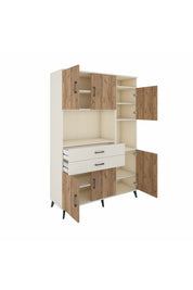 Hyperion Dolap 9 Raflı 2 Çekmeceli 6 Kapaklı 132x44x195 Aytaşı-Çam/Aytaşı