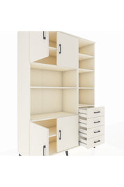 Hyperion Dolap 9 Raflı 4 Çekmeceli 4 Kapaklı 132x44x195 Aytaşı-Aytaşı/Aytaşı