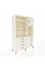 Hyperion Dolap 8 Raflı 8 Çekmeceli Tek Kapaklı  132x44x195 Aytaşı-Aytaşı/Aytaşı