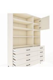 Hyperion Dolap 8 Raflı 8 Çekmeceli Tek Kapaklı  132x44x195 Aytaşı-Aytaşı/Aytaşı